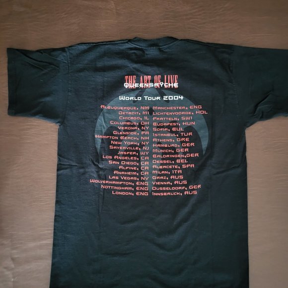 Vintage Queensryche "Art of Live" World Tour 2004 Concert T Shirt Men's Medium - Picture 6 of 6
